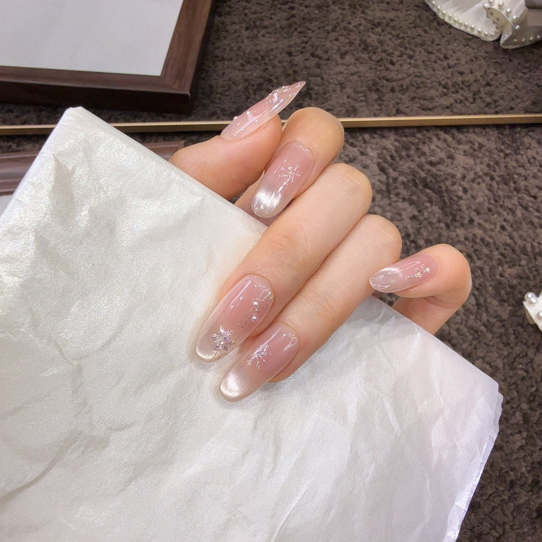 Elegant French Tip Press-On Nails Kalsten
