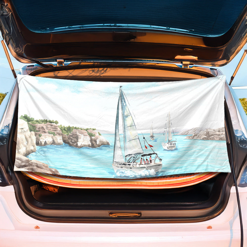 Trunk mat in creative flamingo design Kalsten