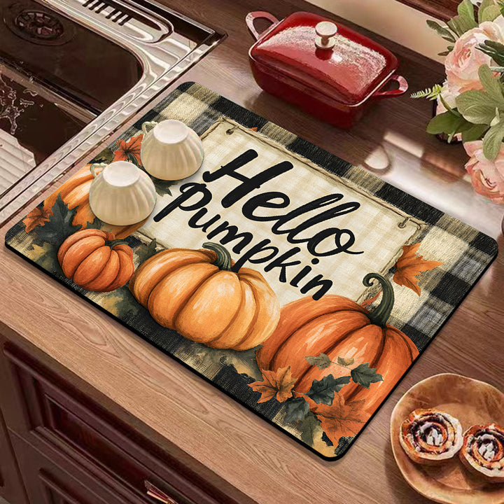 Festive Winter-Themed Kitchen Counter Mat Kalsten