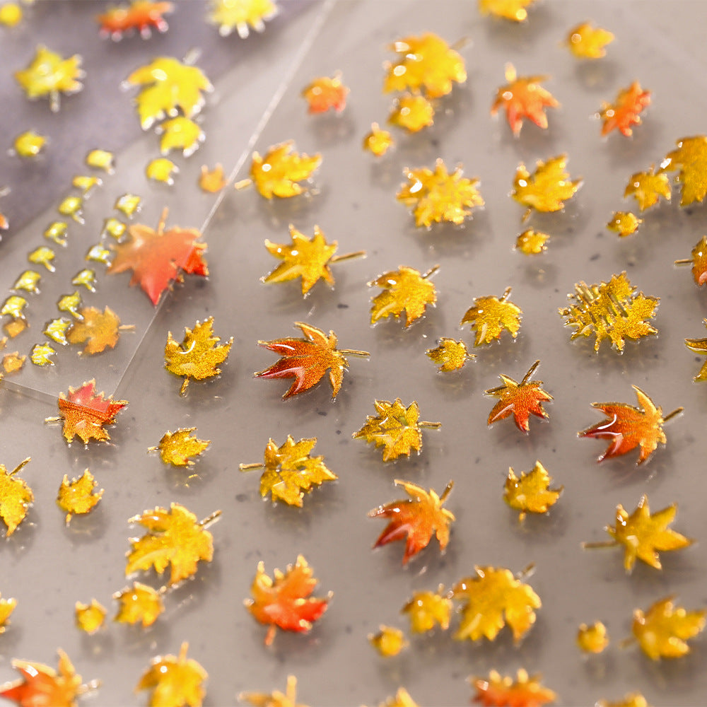 Autumn Leaf Nail Art Stickers