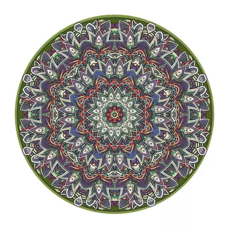 Round Vintage Area Rug