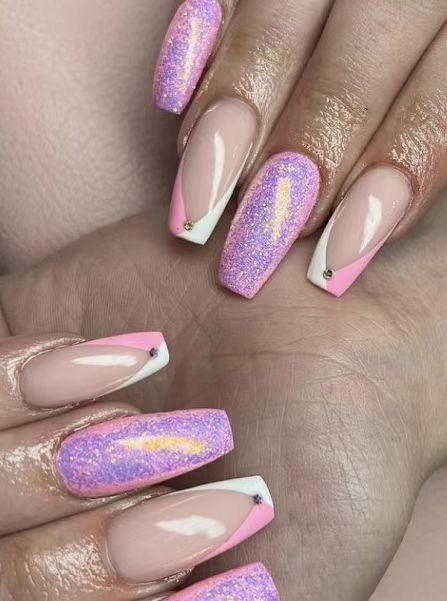 Decorative Glittery Press-On Nail Art Kalsten