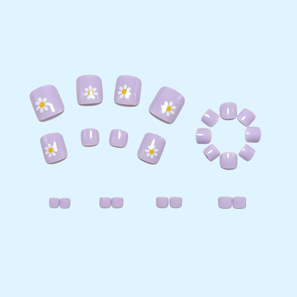 Artificial nail set with spring flower designs Kalsten