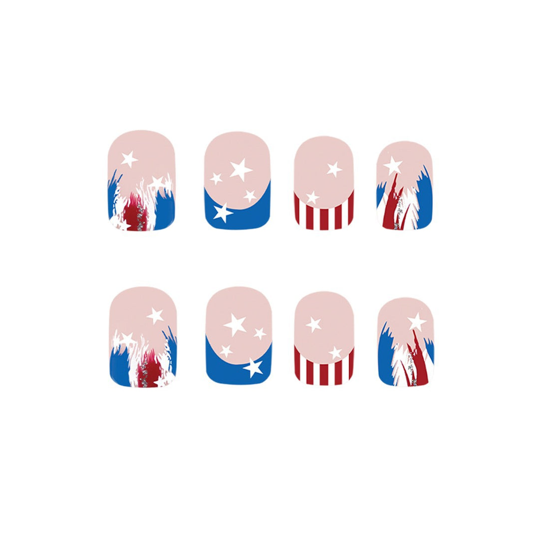 Festive Themed Press-On Nail Art
