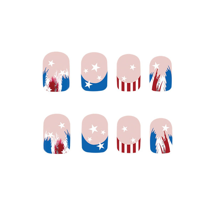 Festive Themed Press-On Nail Art