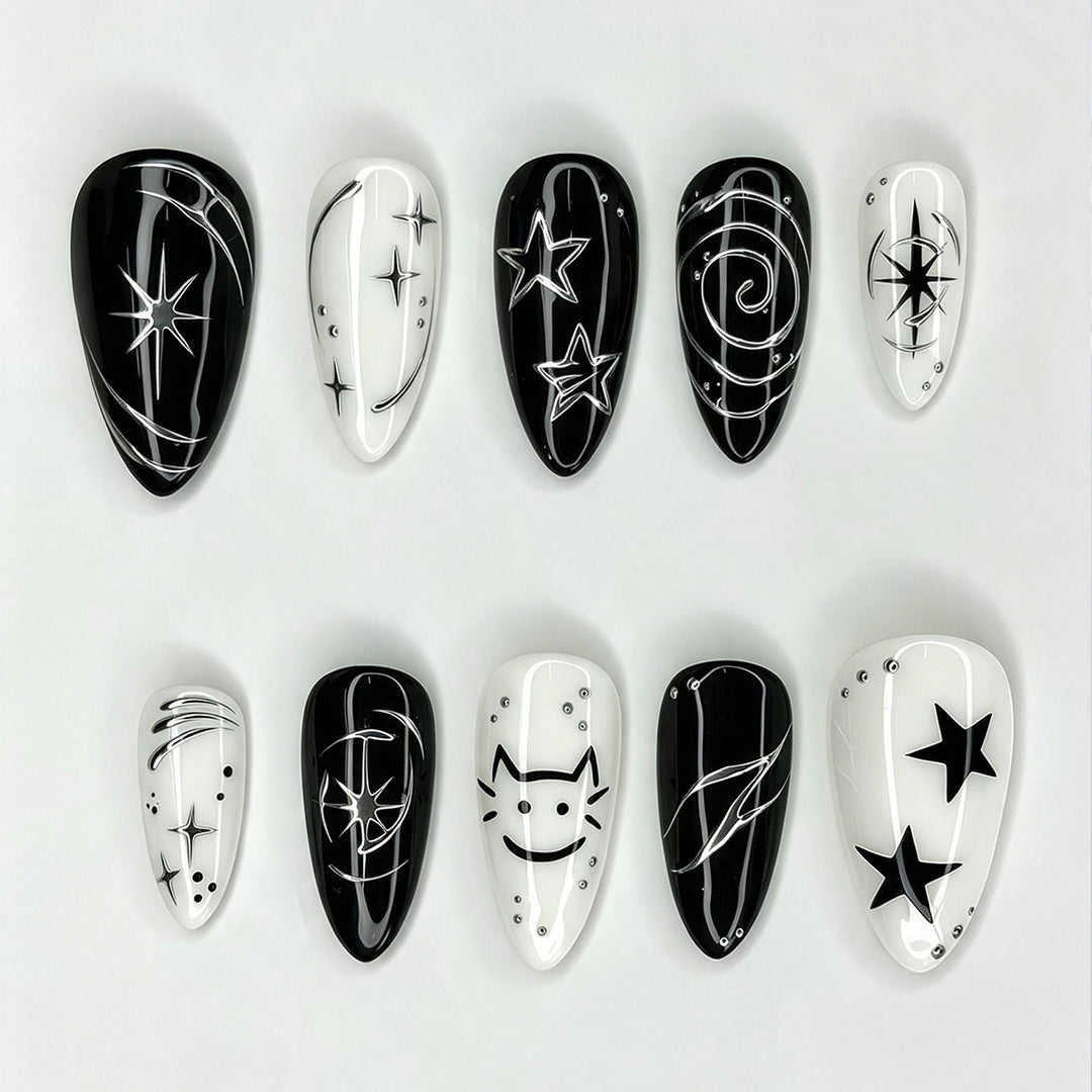 Exclusive Nail Design Set with Artistic Motifs Kalsten