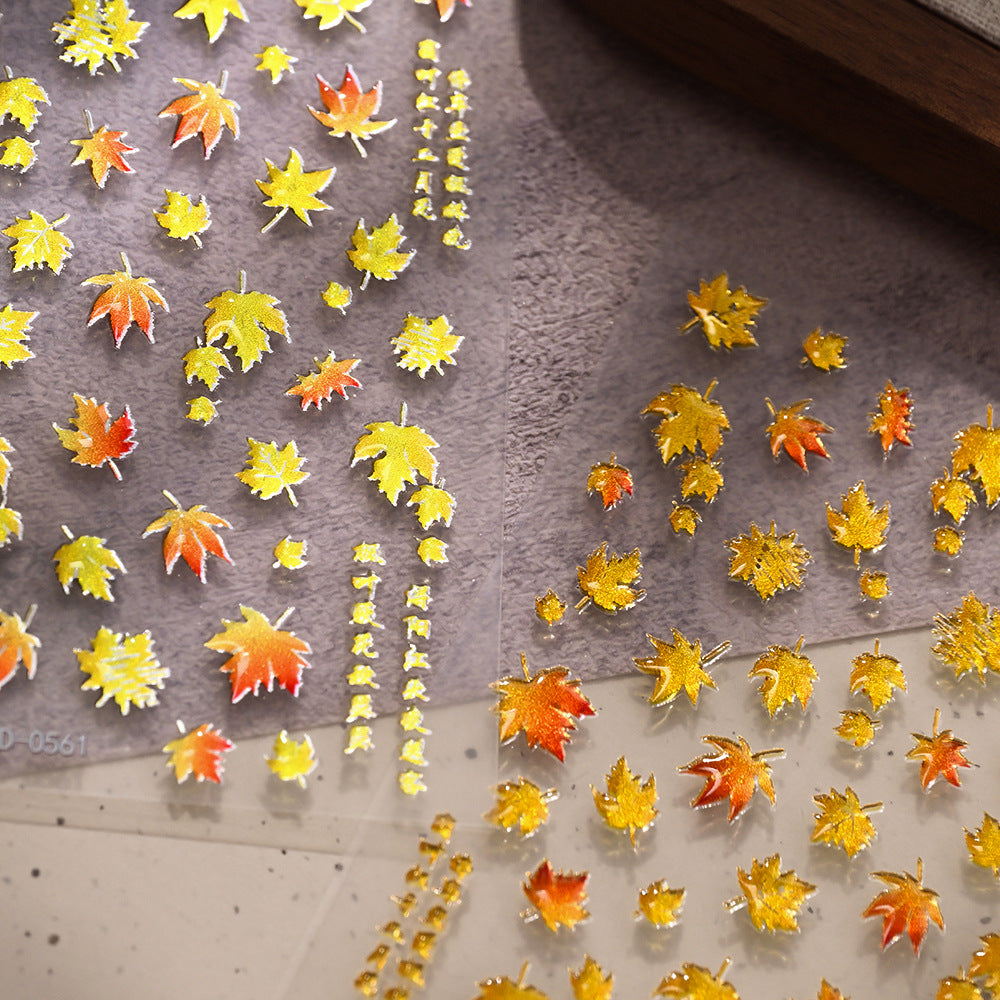 Autumn Leaf Nail Art Stickers
