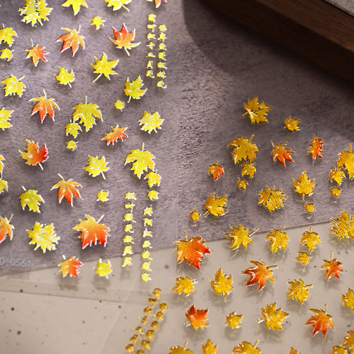 Autumn Leaf Nail Art Stickers