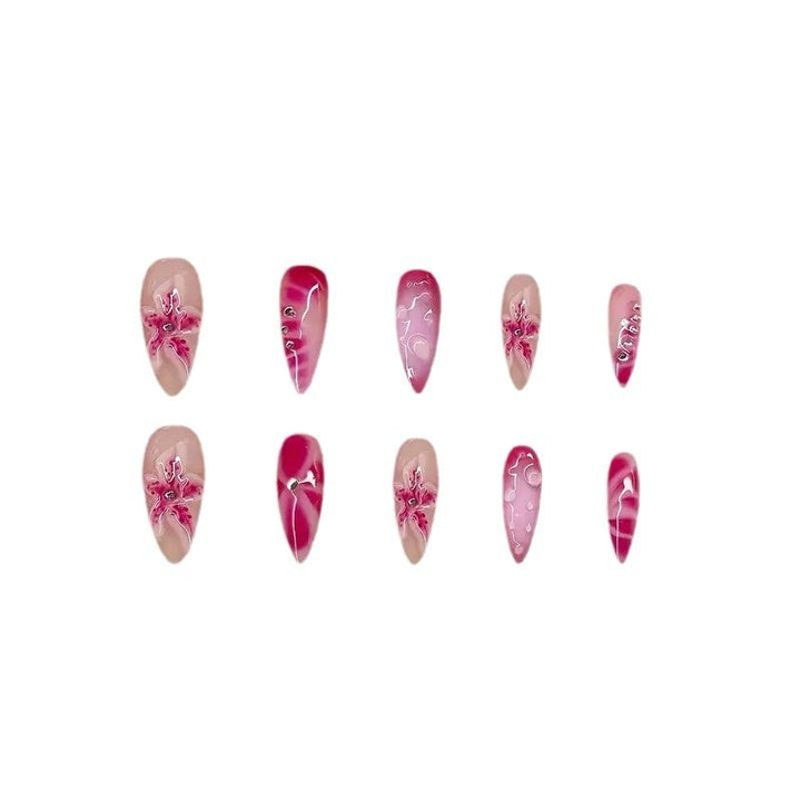 Elegant Decorative Press-On Nail Enhancements Kalsten