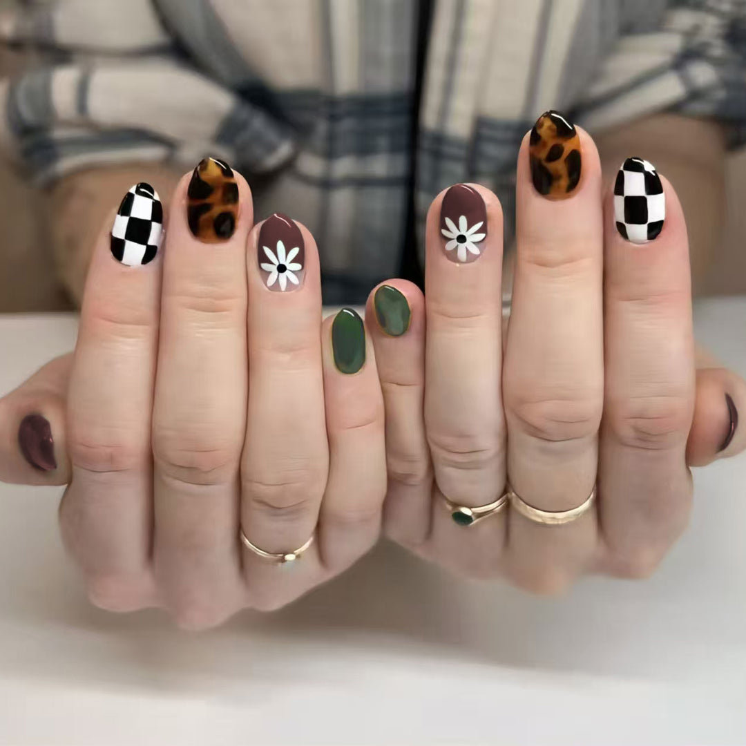 Artistic Mixed Pattern Nail Art Kit
