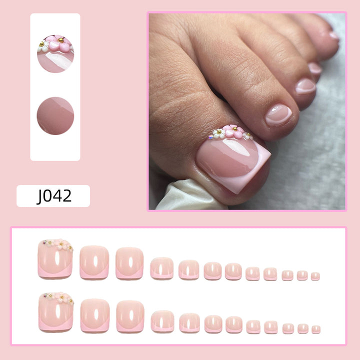 Nail art set with floral 3D design Kalsten