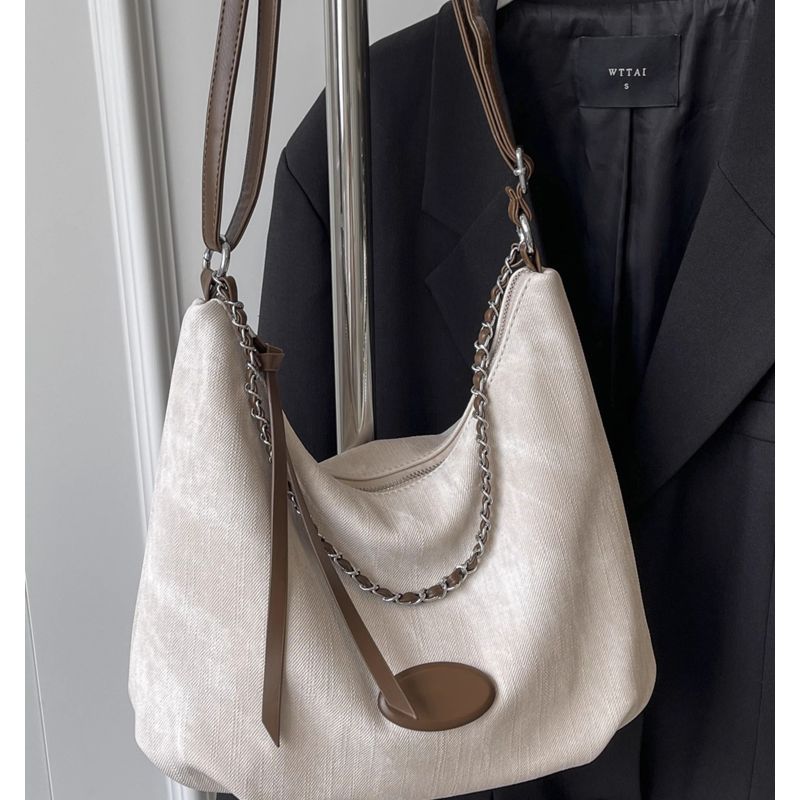 Elegant Denim Hobo Bag Kalsten
