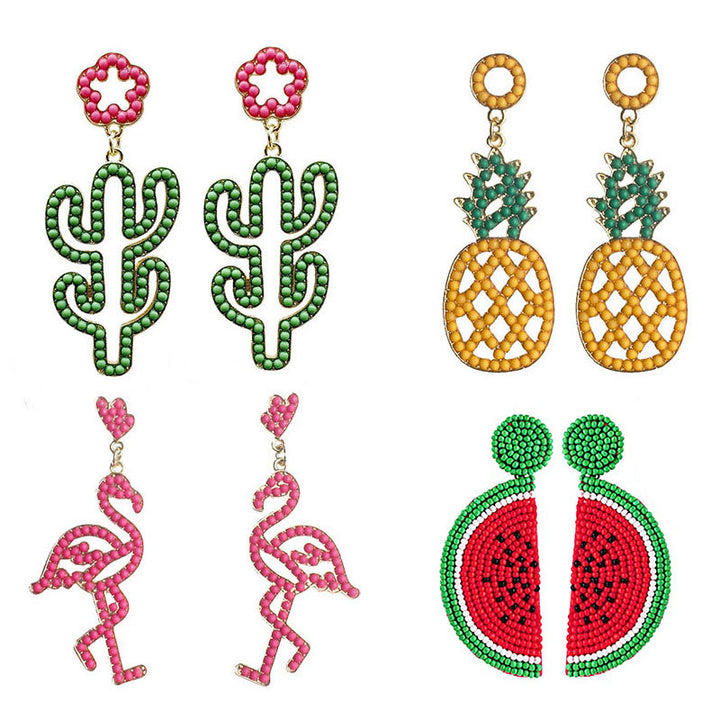 Pineapple-Themed Dangle Earrings Kalsten