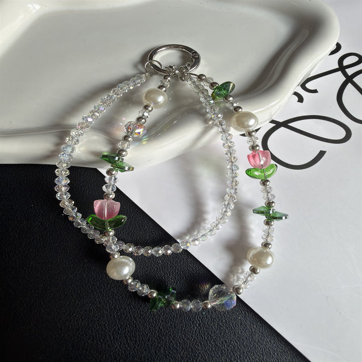 Coastal-Inspired Beaded Keychain Kalsten