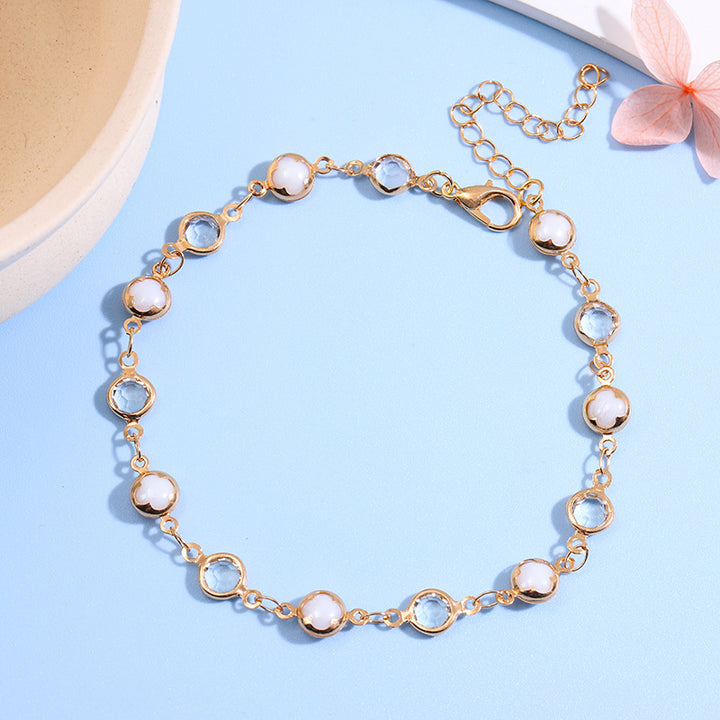 Decorative Gemstone Anklet Kalsten