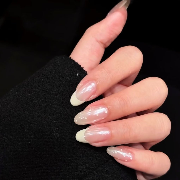 Elegant French Tip Press-On Nail Extensions