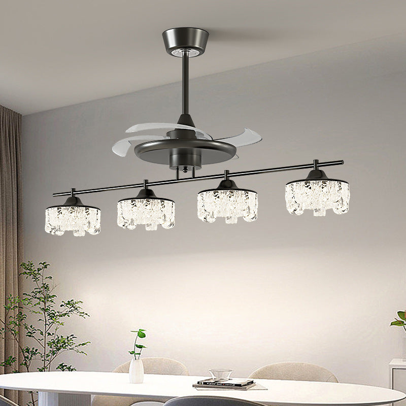 Modern Crystal Chandelier Ceiling Fan