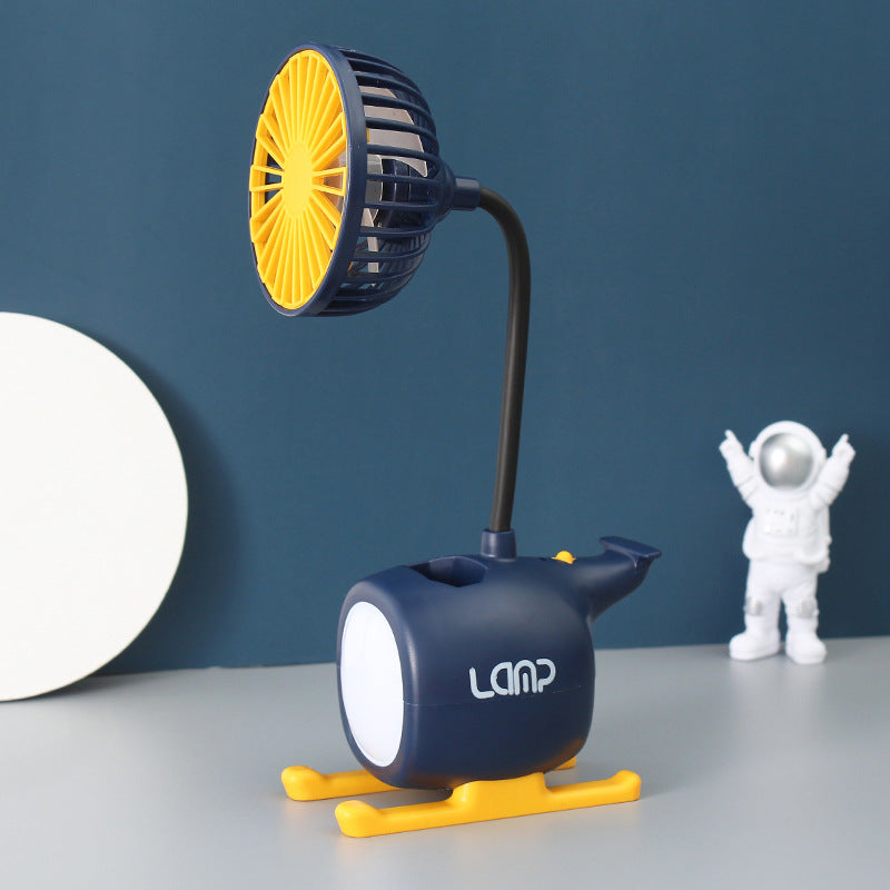 Women's multifunctional table fan with LED lighting and flexible arm Kalsten