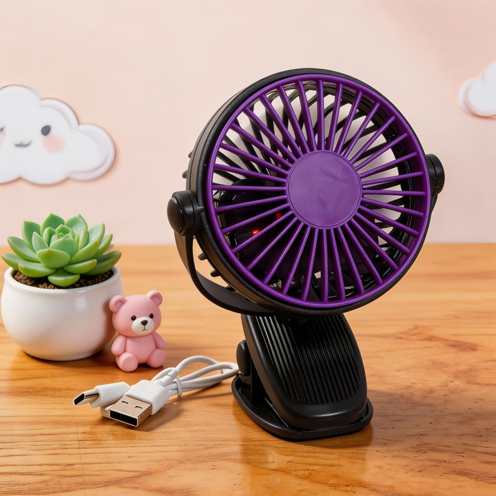 Women Portable Hand Fan with Creative Animal Ears Kalsten