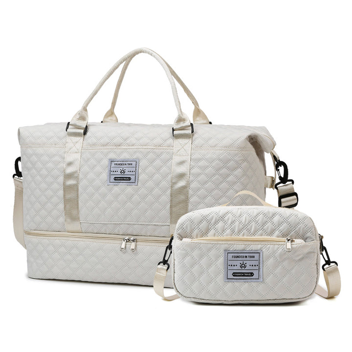 Quilted Multi-Pocket Travel Duffle Kalsten