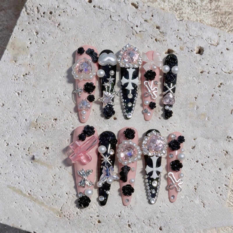 Gothic Decorative Press-On Nail Art Set