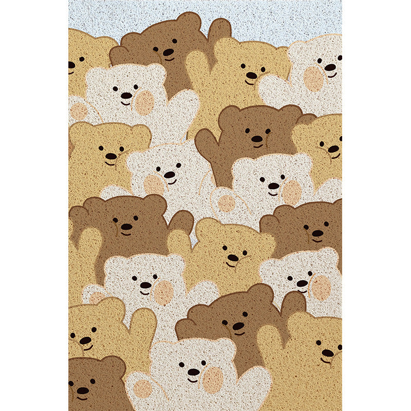 Cartoon-Themed Plush Bath Mat