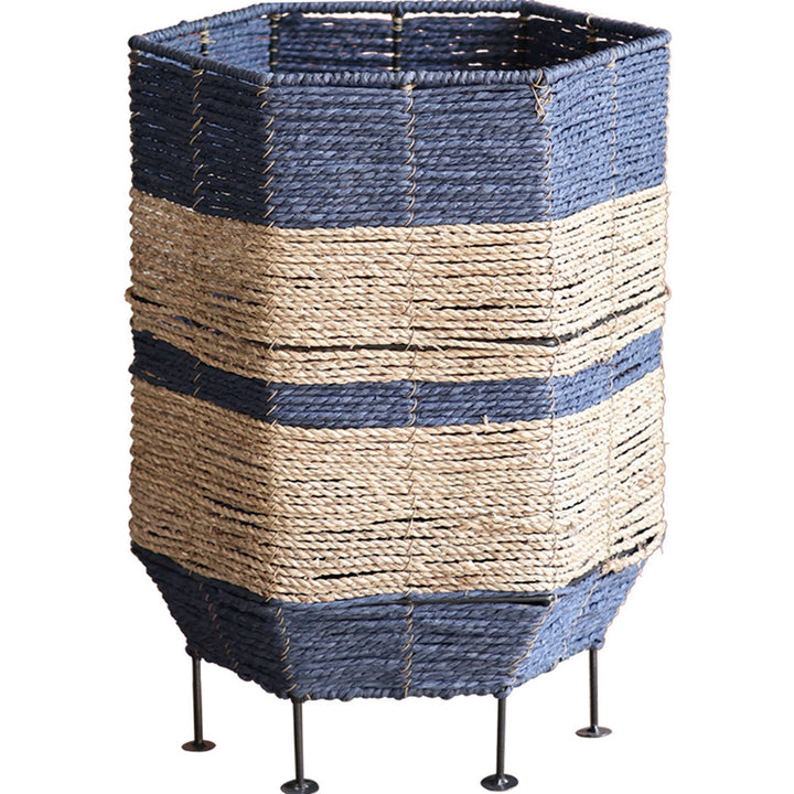 Stylish laundry basket made of rattan with metal legs Kalsten
