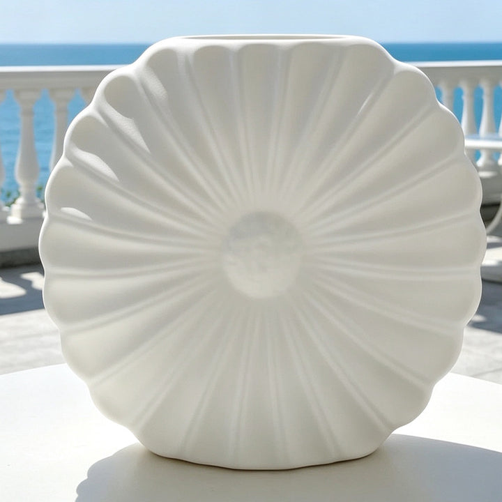 Artistic Fluted Decorative Planter Kalsten