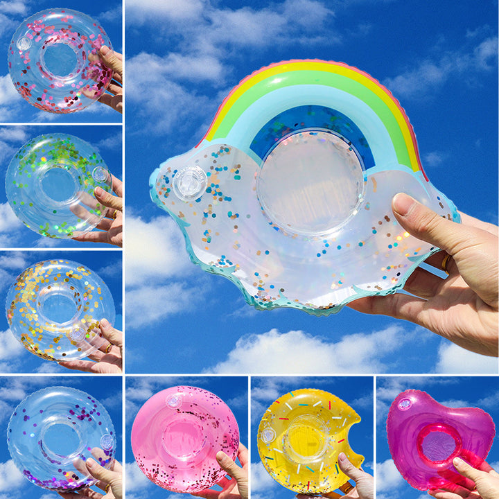Ladies Inflatable Swimming Ring with Floral Design Kalsten