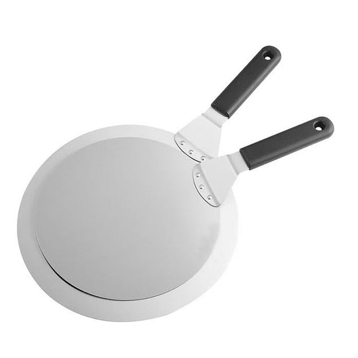 round stainless steel pizza peel with ergonomic heat resistant handle Kalsten