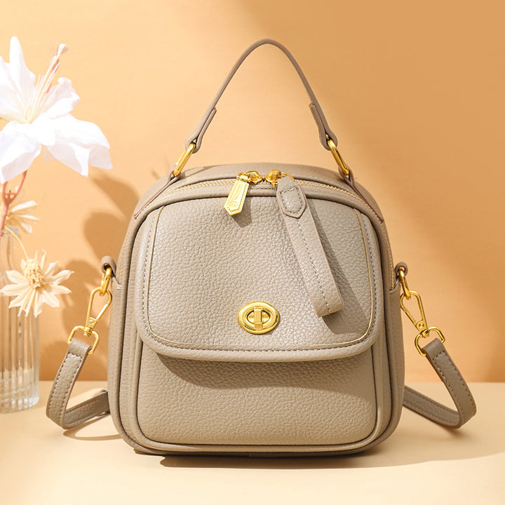 Textured Vegan Leather Crossbody Handbag Kalsten