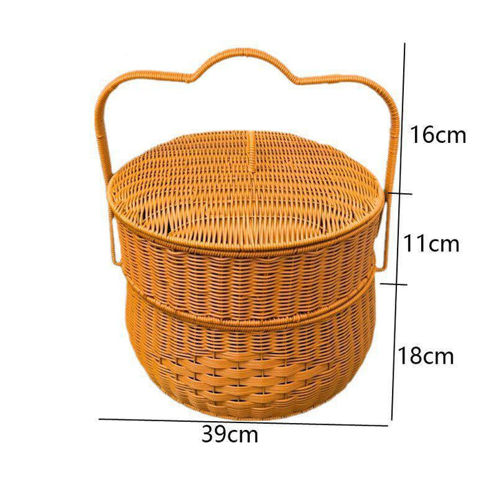 Rustic Handwoven Storage Basket Kalsten
