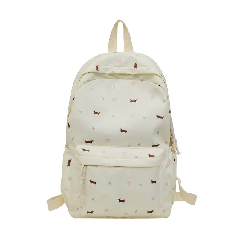 Backpack with Playful Dog Pattern Kalsten