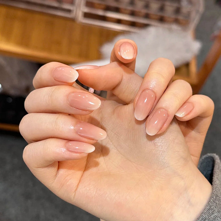Premium Natural French Tip Press-On Nails Kalsten
