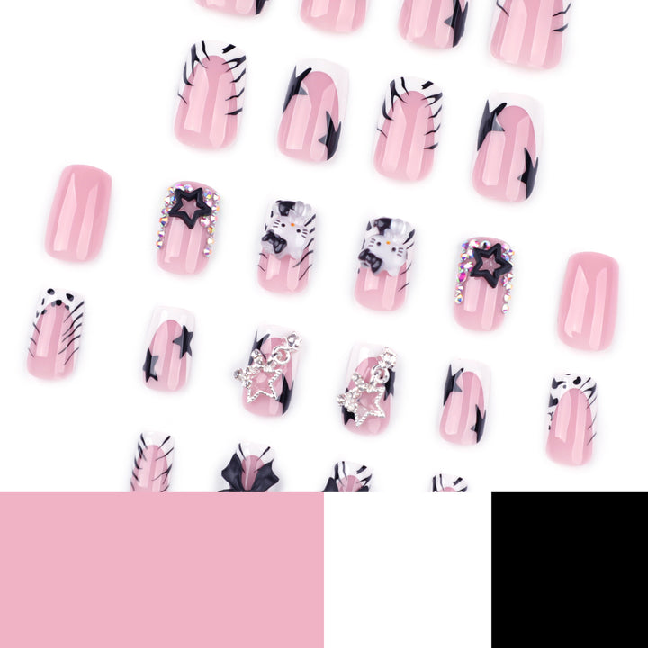 Artful nail extensions with trendy 3D applications Kalsten