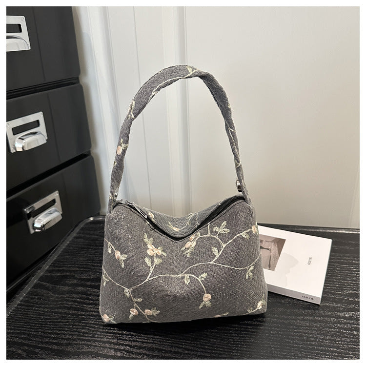 Floral Embroidered Handbag