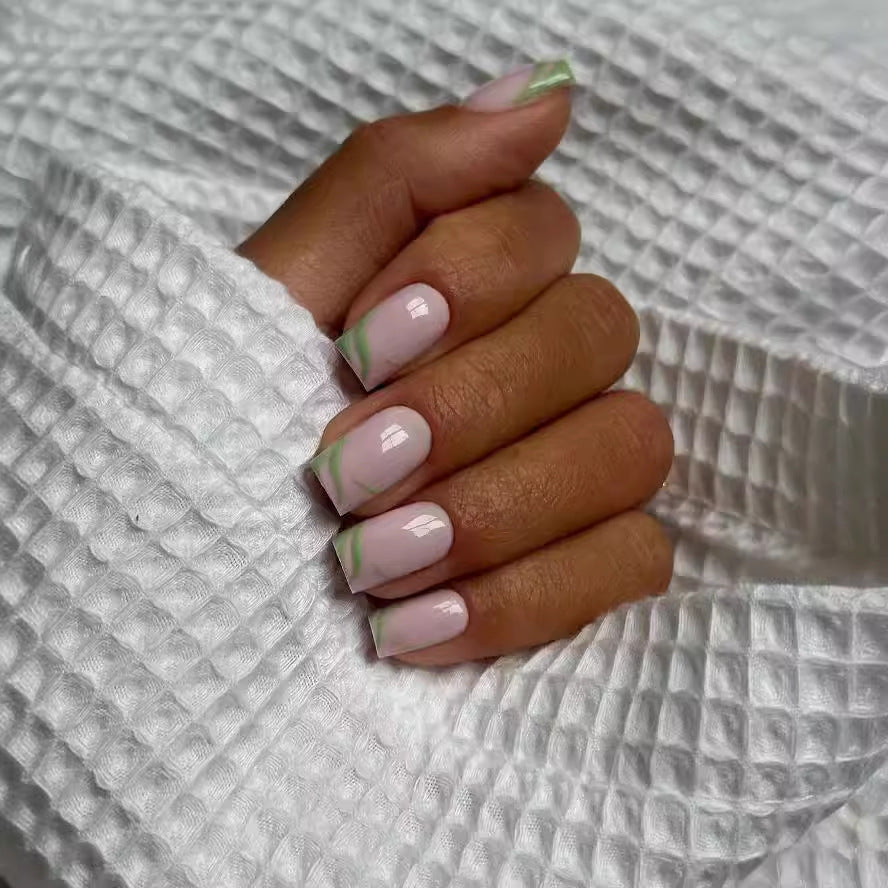 Creative nail design with elegant color gradients Kalsten