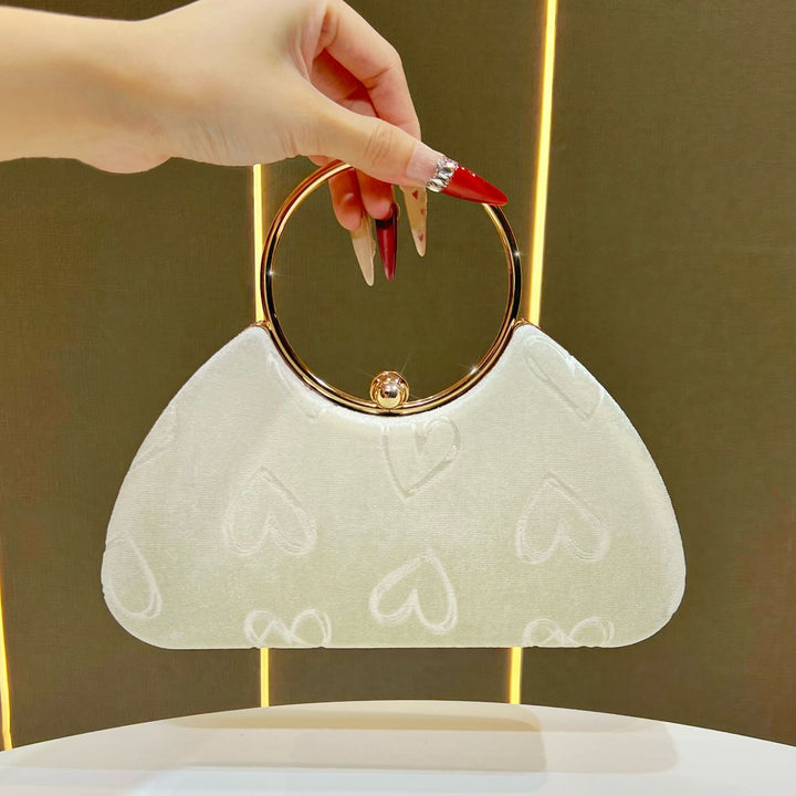 Heart-Embellished Handbag