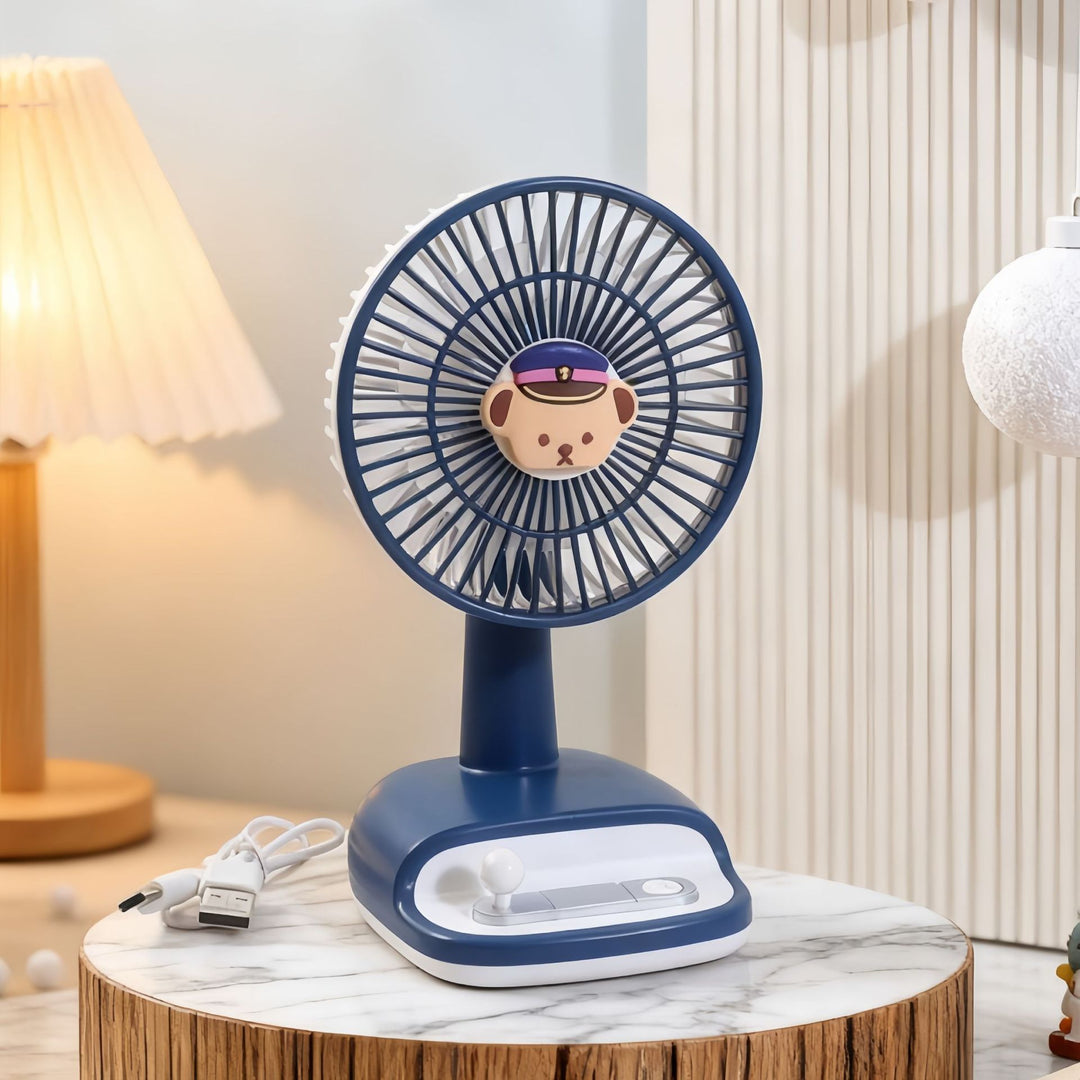Ladies Portable USB Table Fan with Flexible Tilt Angle Kalsten