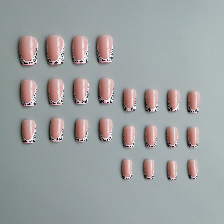 Decorative French Tip Nail Art Set