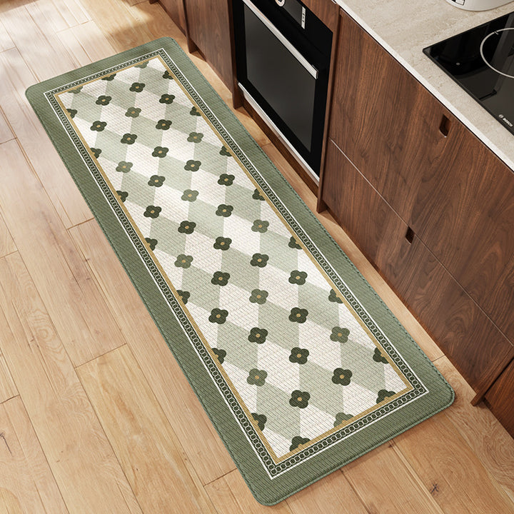 Floral Patterned Kitchen Comfort Mat