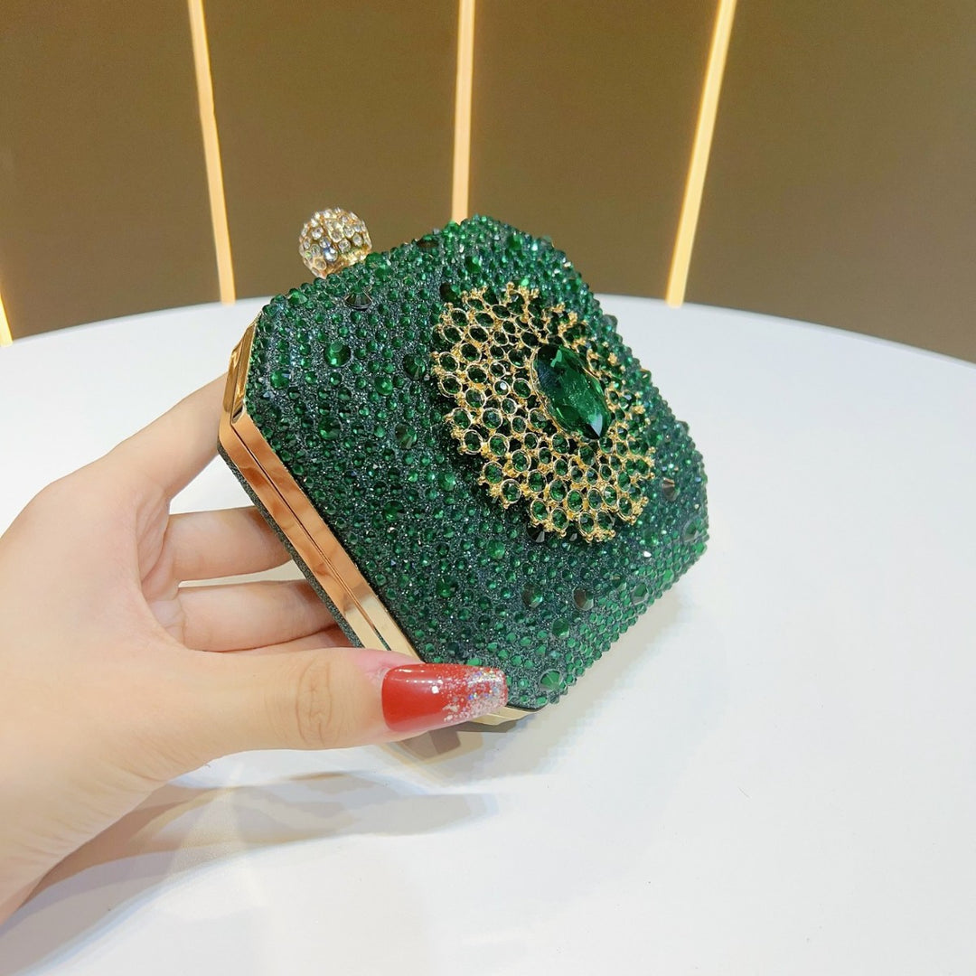 Dazzling Rhinestone-Embellished Clutch