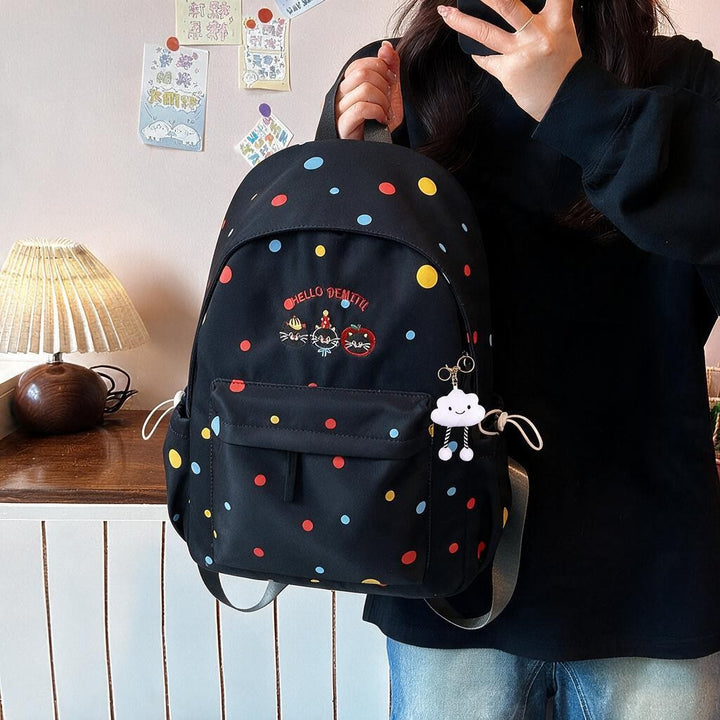 Fun-Themed Polka Dot Backpack Kalsten