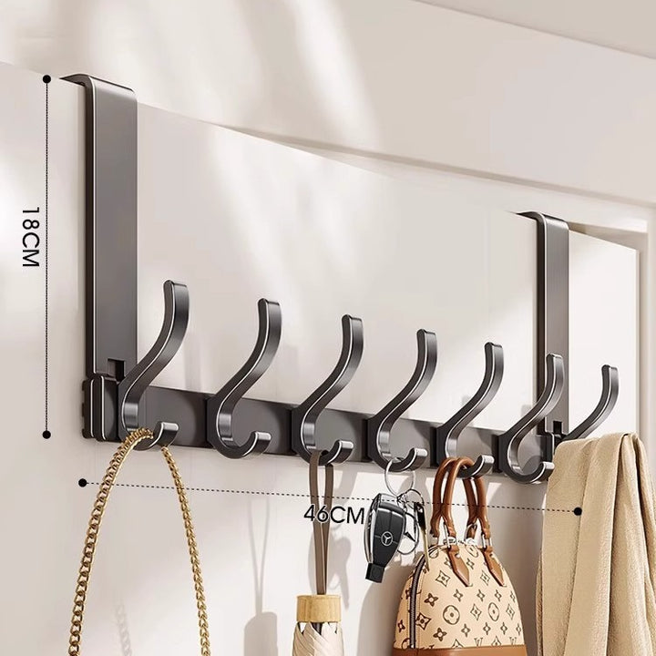 Wall-Mounted Multi-Hook Storage Rack