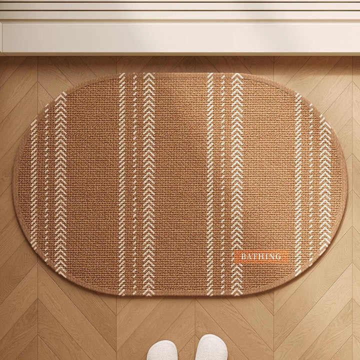 Decorative Bath Rug with Whimsical Dog Design