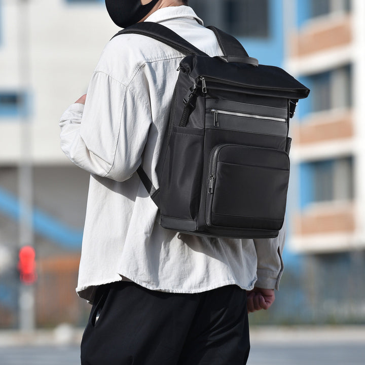 Versatile Roll-Top Laptop Backpack