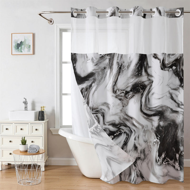 Luxury Marble Design Shower Curtain Kalsten