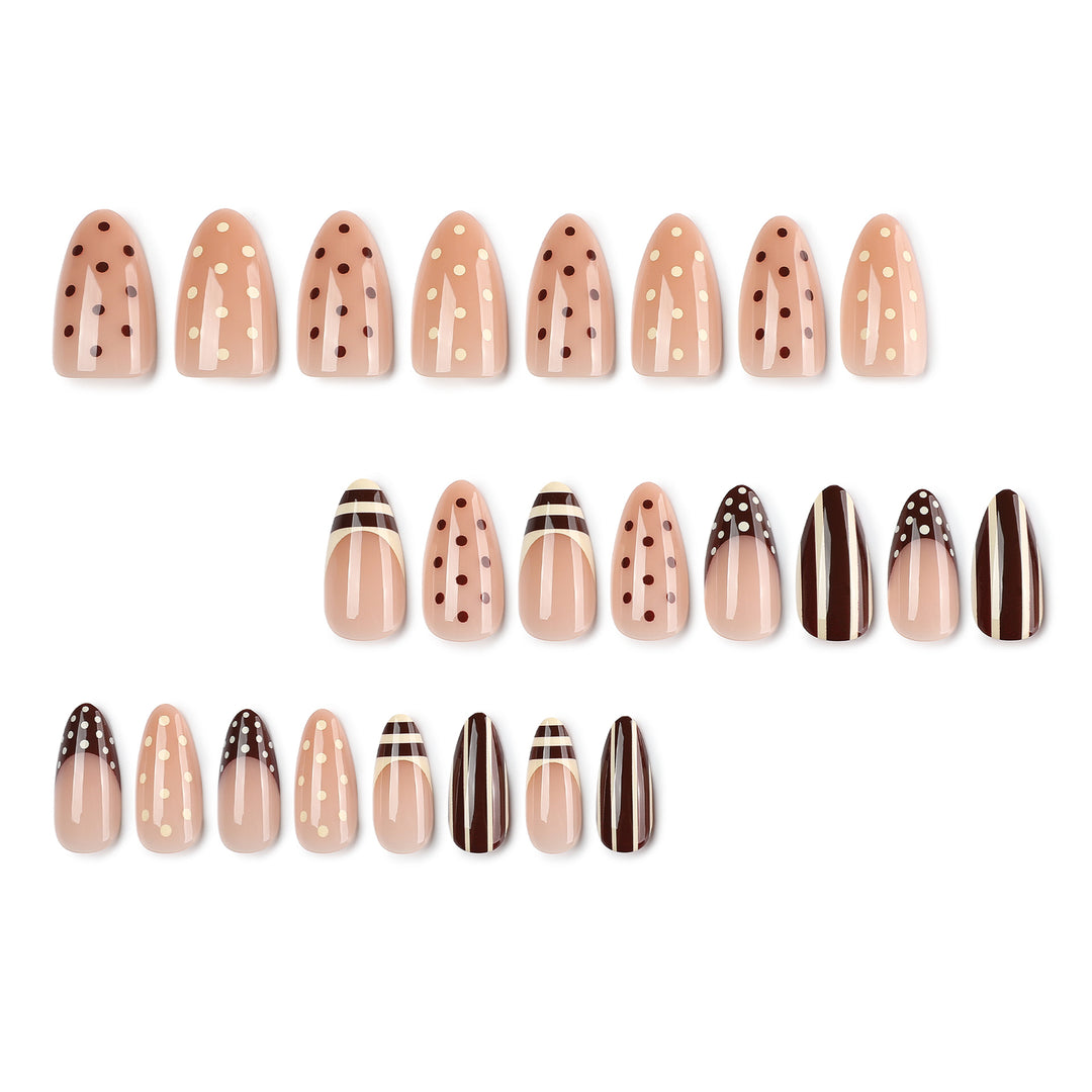 Artful nail art with geometric designs Kalsten