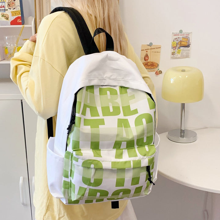 Leisure backpack with eye-catching graphic design and practical compartments Kalsten
