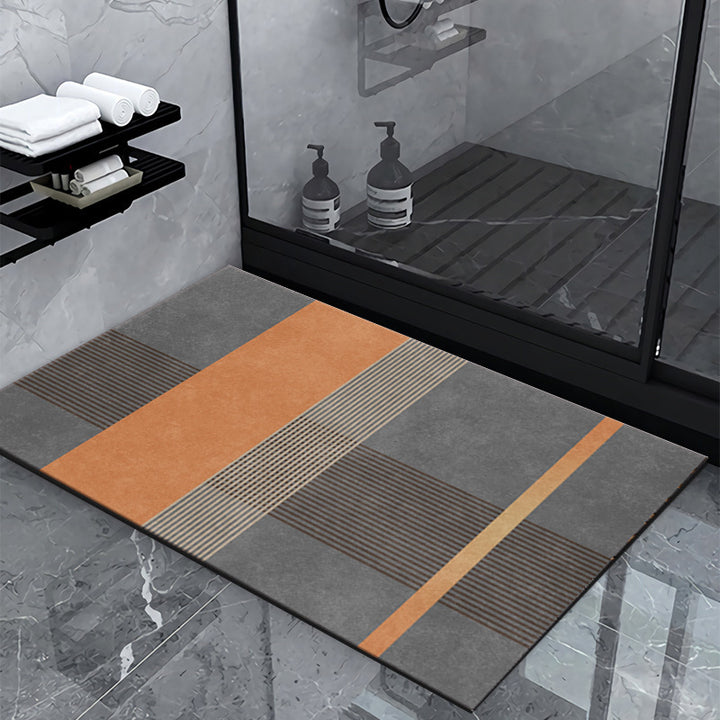Geometric Pattern Bathroom Mat Kalsten